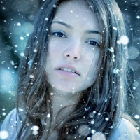 冬季女生唯美头像图片