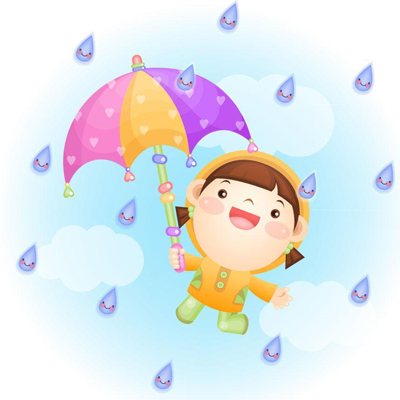 下雨天小雨伞微信头像图片