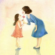 小女孩与妈妈头像图片 质朴自然真挚动人的母女情感