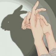 手影兔子头像图片