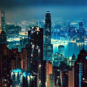 香港城市夜景头像
