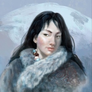 藏族女孩头像