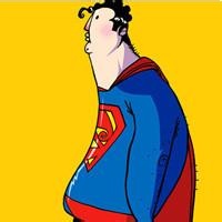 超人头像卡通