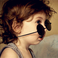戴眼镜小孩头像图片大全_超级萌的戴眼镜可爱萌娃头像图片