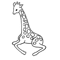 长颈鹿头像简笔画