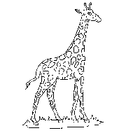 长颈鹿头像简笔画