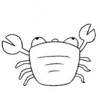 螃蟹简笔画头像