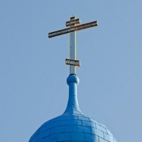 教堂十字架头像