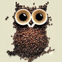 创意咖啡豆头像 咖啡豆组成的创意图案
