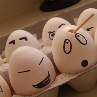鸡蛋画头像