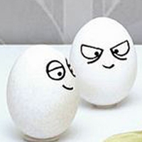 鸡蛋画头像