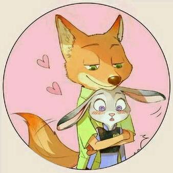 兔子狐狸情侣头像图片