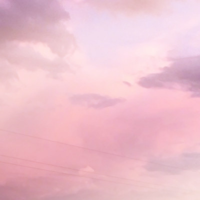 唯美风景粉色天空头像