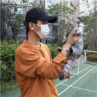 高清抱猫qq头像男生