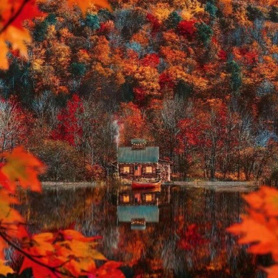 秋天的微信头像风景